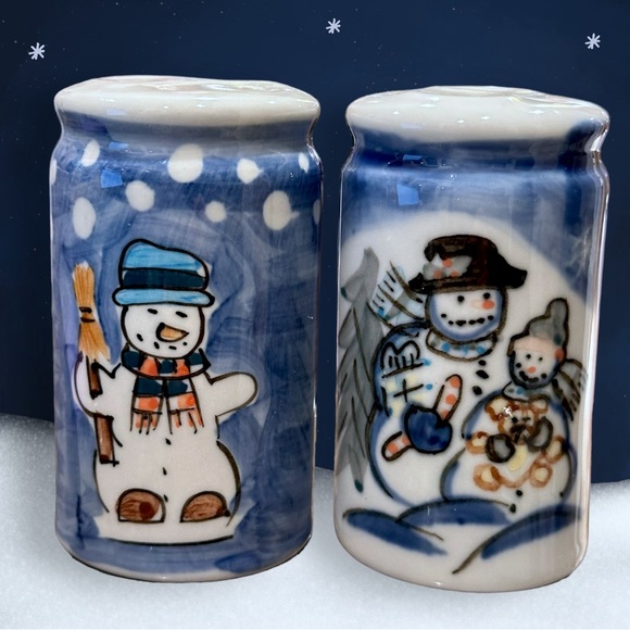 Vintage Winter Wonderland Christmas Salt and Pepper Shakers Vintage - Picture 4 of 6